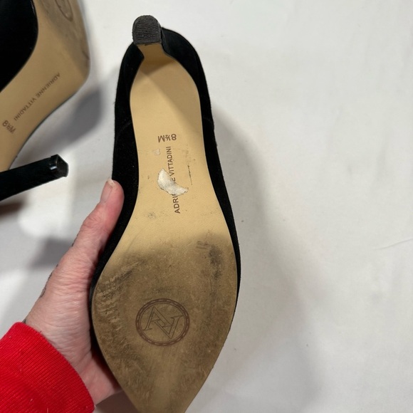 Adrienne Vittadini Elegant Black Cut-Out Heeled Boots - Picture 13 of 16